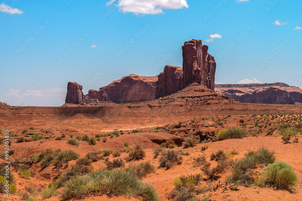 red desert landscape of monument valley, arizona red desert landscape of monument valley, arizona