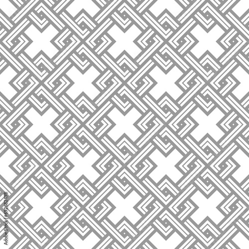 Vector seamless texture. Modern geometric background. Grid with square tiles.