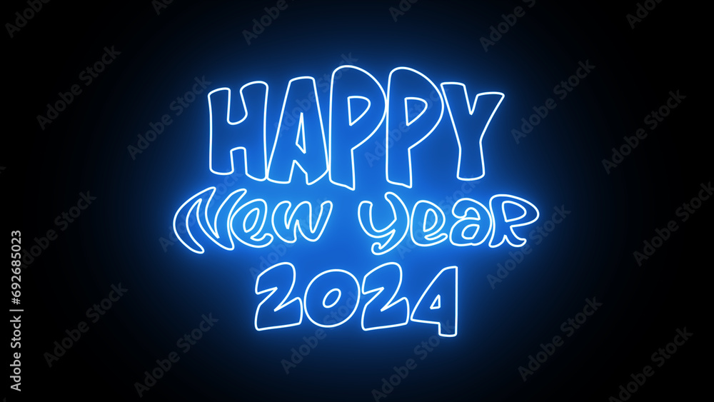 A circle of beautiful flowers has been made in the shape of a white background, and the Happy New Year background. A circle of beautiful flowers has been made in the shape of a white background, and the Happy New Year background.