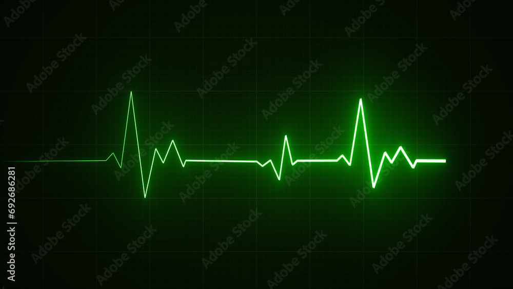 Emergency ekg monitoring. Blue glowing neon heart pulse. Heartbeat. Electrocardiogram Emergency ekg monitoring. Blue glowing neon heart pulse. Heartbeat. Electrocardiogram