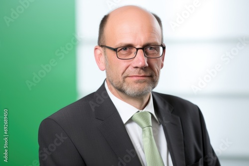 Mature senior caucasian business man looking at the camera