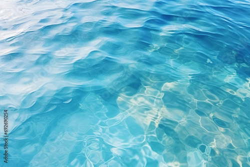 Blue water surface reflections, clear ocean background wallpaper