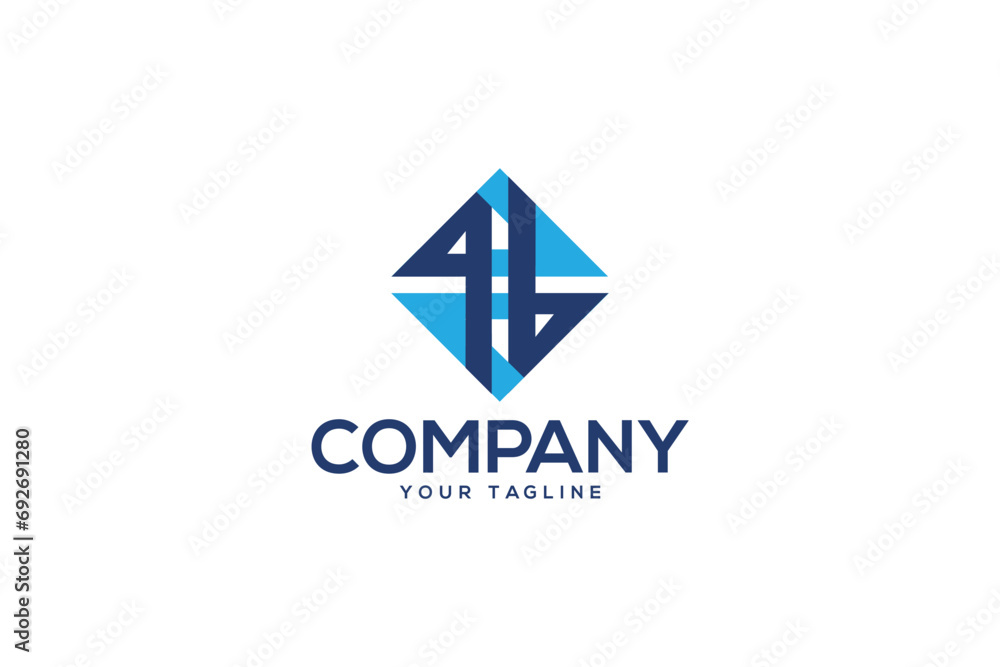 Creative logo design depicting a blue abstract shape. Creative logo design depicting a blue abstract shape.