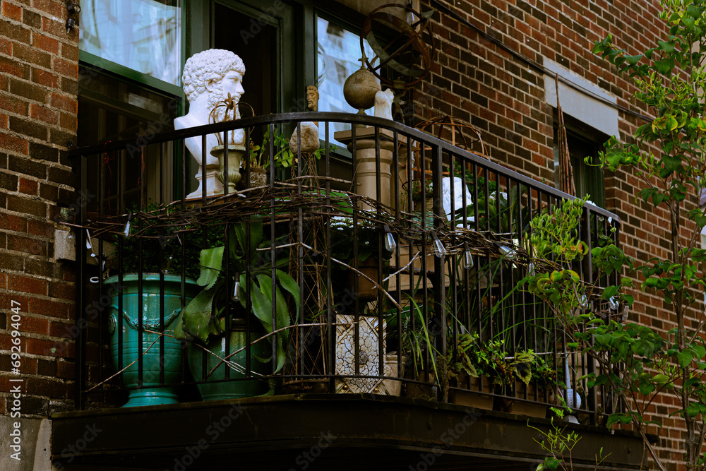 Balcony philosophy astral decoration