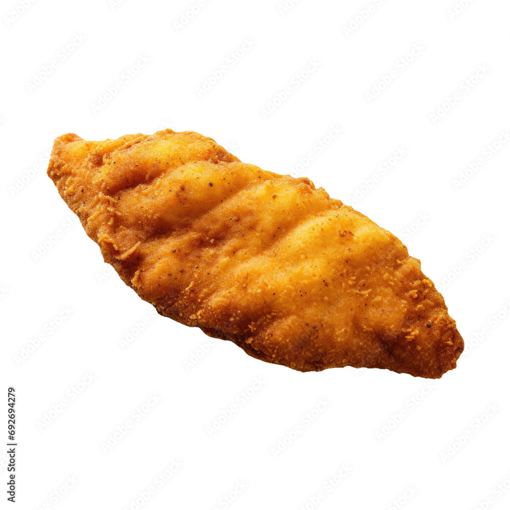 A Piece of Fried Fish Isolated on a Transparent Background A Piece of Fried Fish Isolated on a Transparent Background