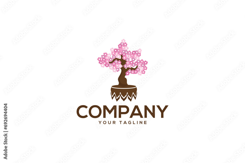 Creative logo design depicting a blossoming tree. Creative logo design depicting a blossoming tree.