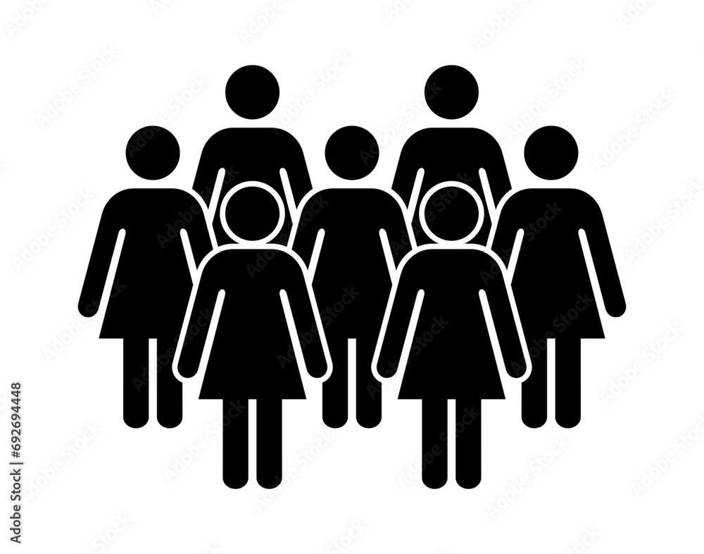 Symbol, ikona kobiet. Plik wektorowy. Symbol, ikona kobiet. Plik wektorowy.