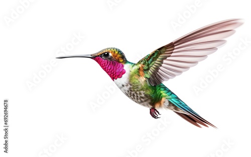a colorful hummingbird flying