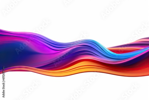 render 3d wave Colorful abstract threedimensional futuristic design fashion background isolated blue illustration highcoloured vibrant purple creative wavy gradient graphic curve glasses