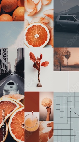 lifestyle theme collage, instagram story, background or banner photo