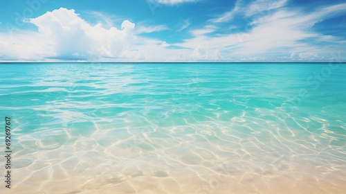 Clear water on the sea coast.