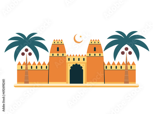 Obraz na płótnie Al Jahili Fort in United Arab Emirates w salonie