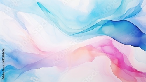 Abstract blue and pink watercolor background. illustration for your design Generative AI © Alex