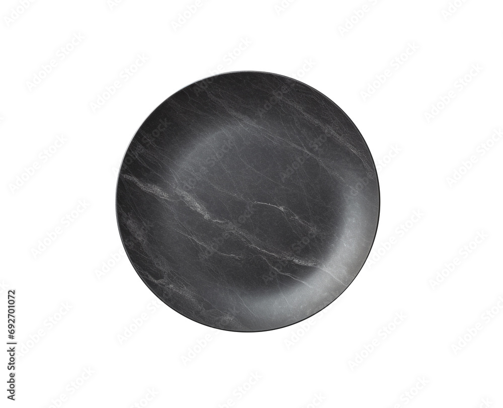 Black plate on a transparent background. png file Black plate on a transparent background. png file