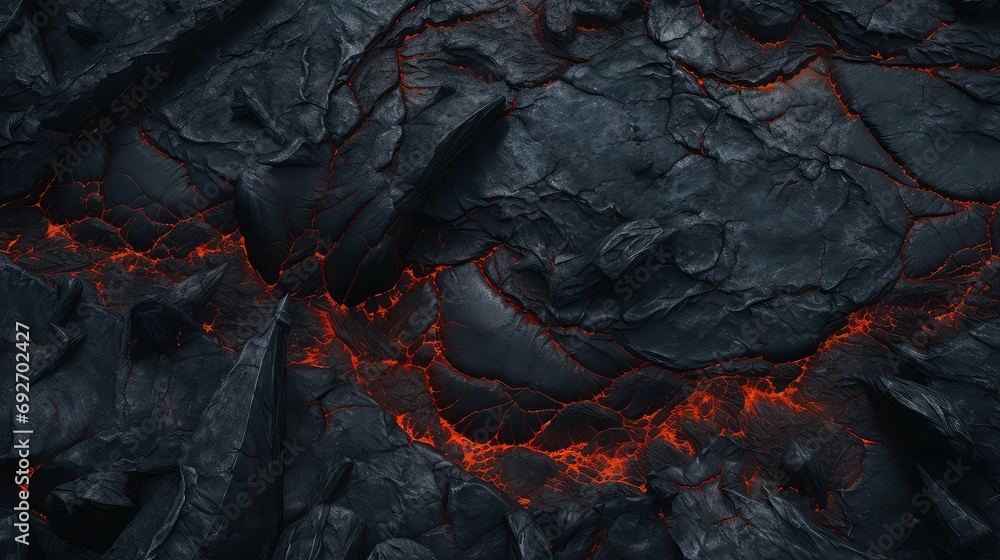 basalt lava plateau landscape illustration formation erosion, field tube, cave bed basalt lava plateau landscape - obrazy, fototapety, plakaty 