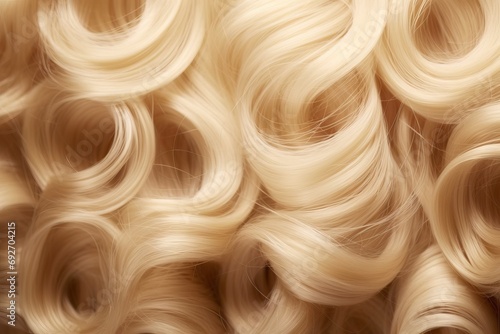 hair blonde curls shiny bunch view closeup hair texture woman beauty black care colours long brown wavy style isolated healthy extension dark coiffure concept shampoo smooth salon blond wave