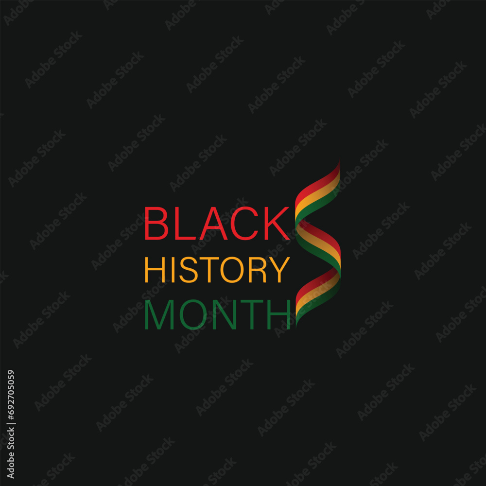 Black History Month is celebrated. vector illustration design graphic Black History Month. African-Americans Black History Month