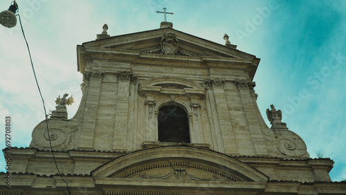 Photos Beautiful baroque facade of Church in Italy