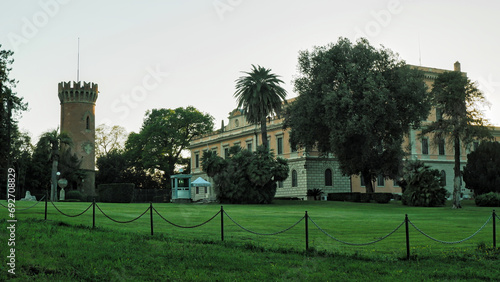 Exterior of the Egyptian Embassy aka Villa Savoia in the Villa Ada public park photo