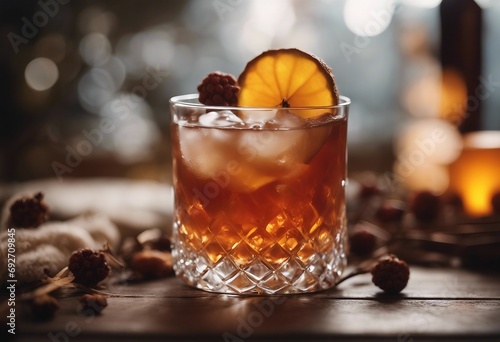 Autumn and winter cocktail - grog photo