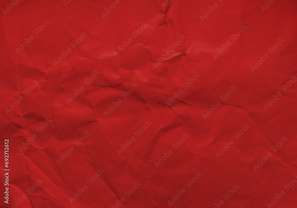 Red crumpled paper for background image Red crumpled paper for background image