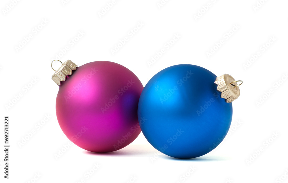 Christmas balls isolated on a white background Christmas balls isolated on a white background