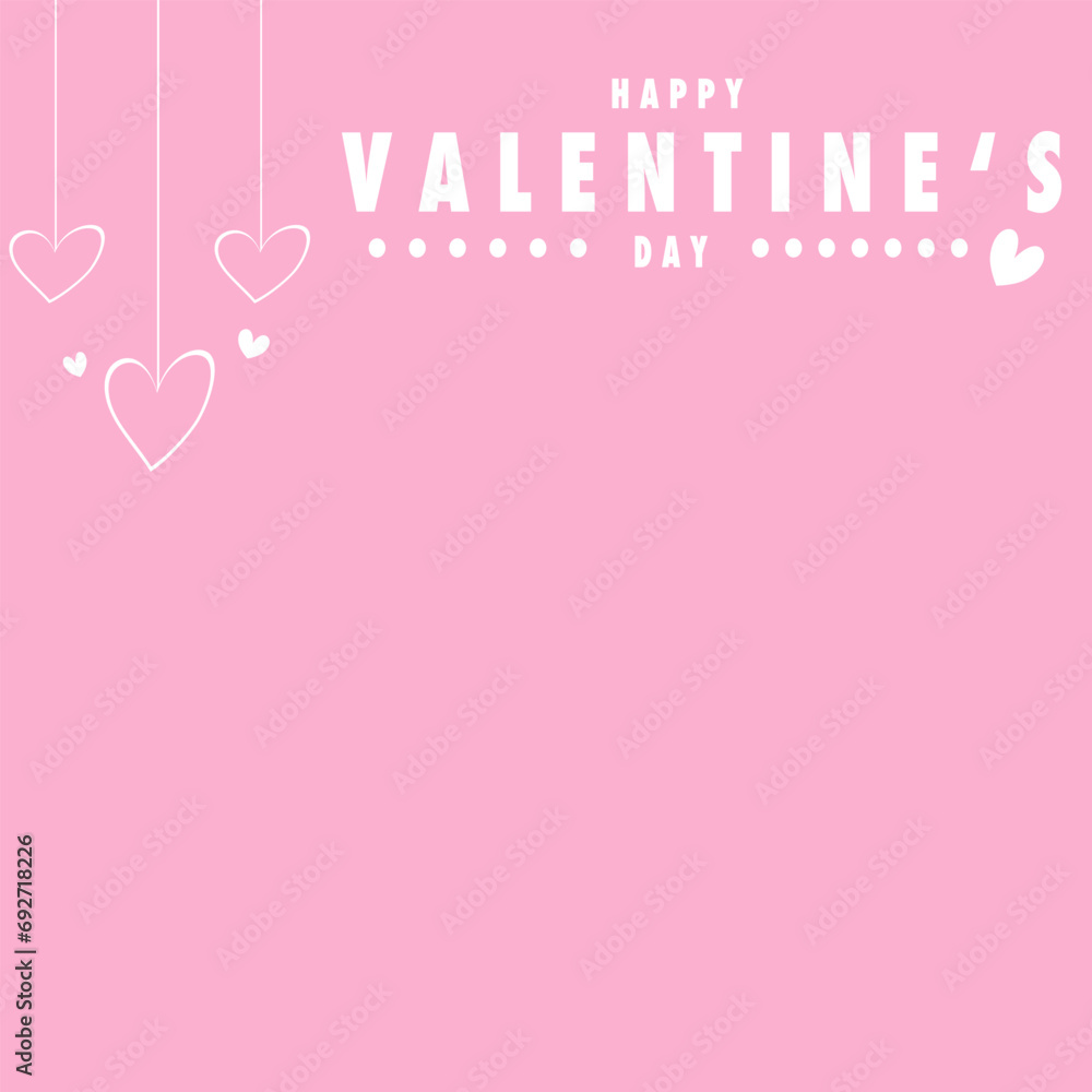 Valentine’s day background, pink background 