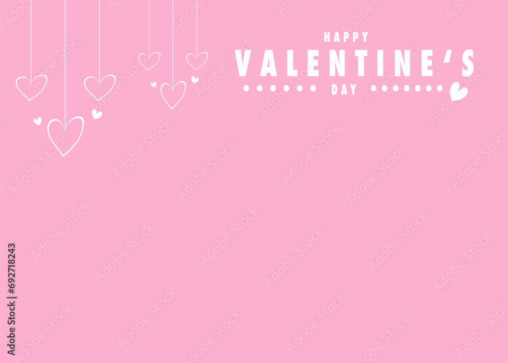 Valentine’s day background, pink background	