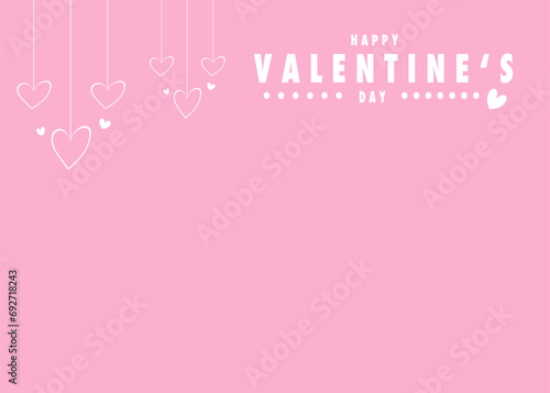 Valentine’s day background, pink background  © tanarinee