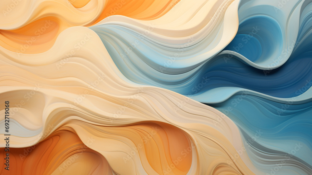 blue and honey color gradient abstract background