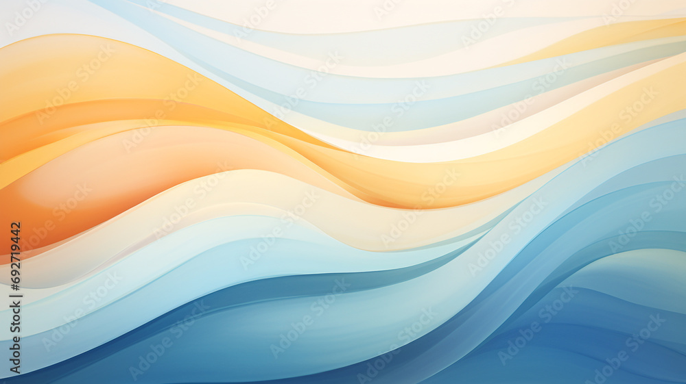 blue and honey color gradient abstract background