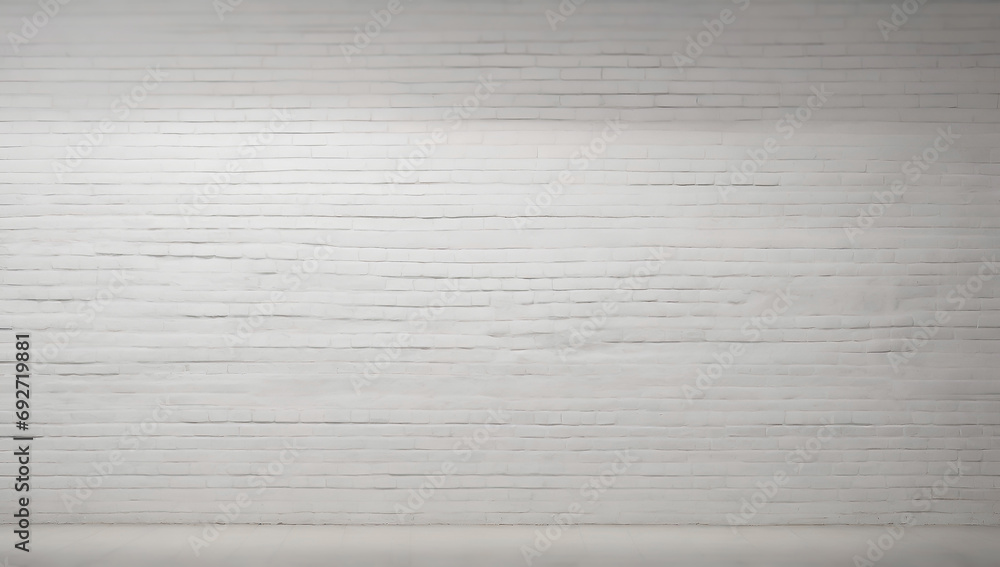An old empty white brick wall. A long-term plan An old empty white brick wall. A long-term plan