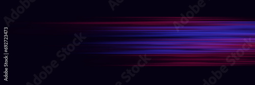 Abstract background of glowing lines. Neon lines. Laser beams. Futuristic technological style.