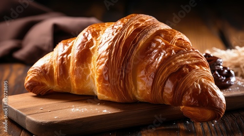 buttery snack croissan food illustration flaky pastry  brunch bakery  french dough buttery snack croissan food