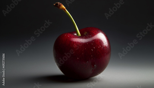 Juicy, ripe apple a gourmet snack for healthy lifestyles generated by AI
