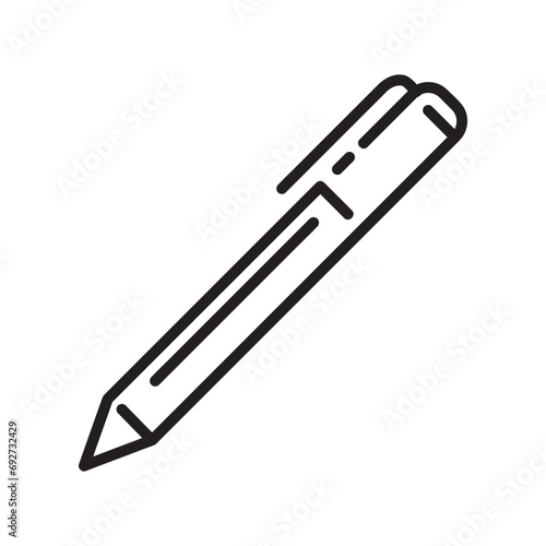 fountain pen icon logo vector design template