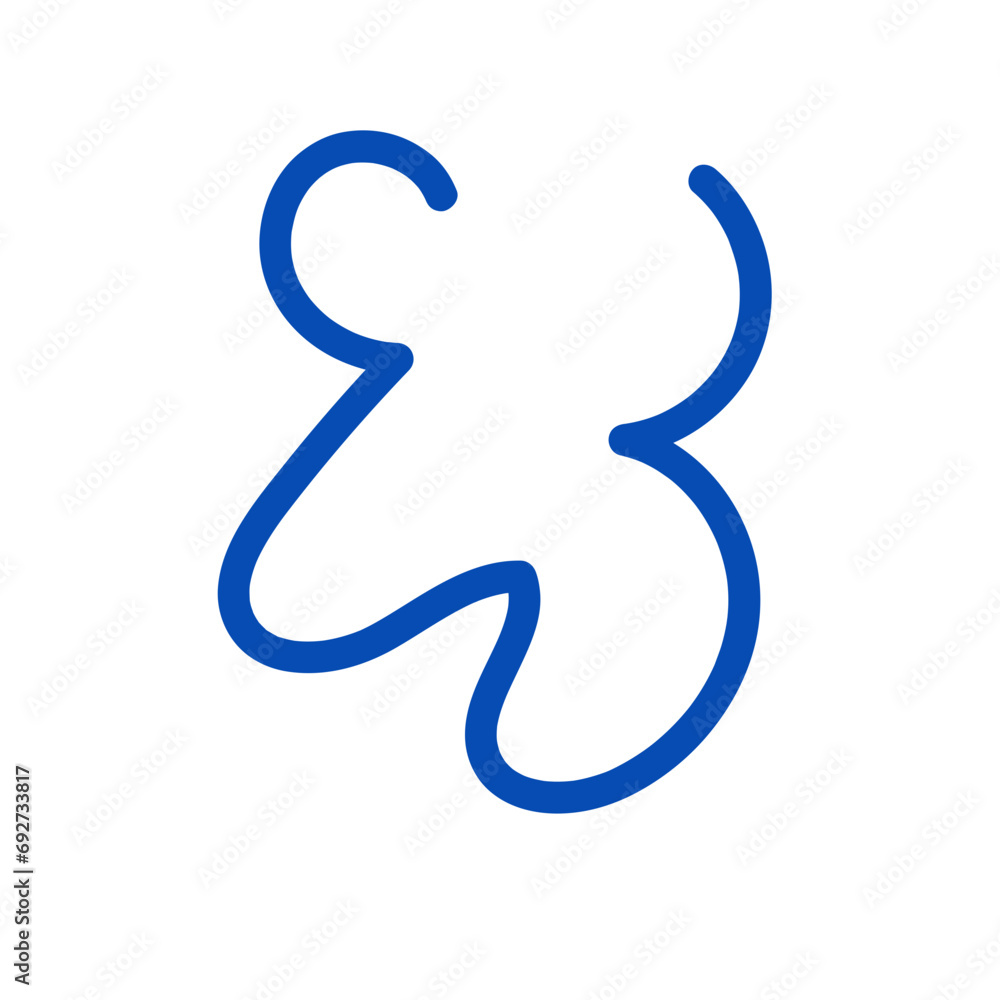 Wriggly scribble doodle line vector Wriggly scribble doodle line vector