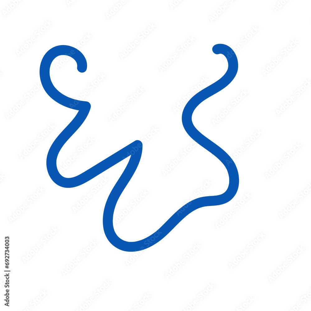 Wriggly scribble doodle line vector Wriggly scribble doodle line vector