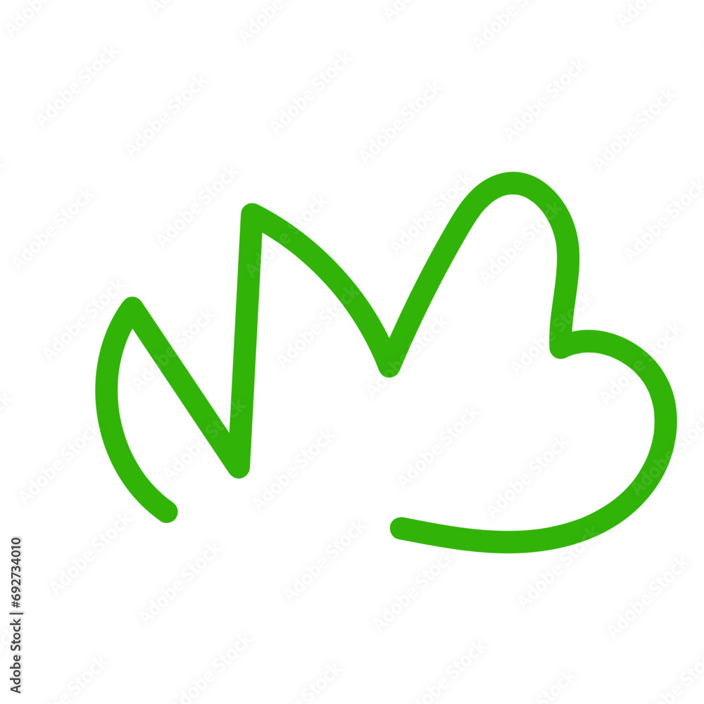 Wriggly scribble doodle line vector Wriggly scribble doodle line vector