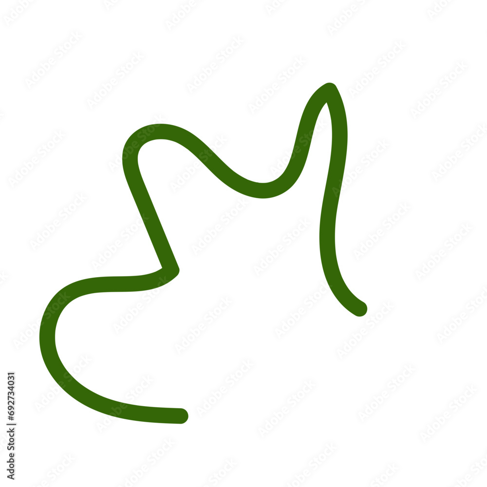 Wriggly scribble doodle line vector Wriggly scribble doodle line vector