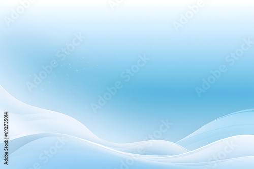 Soft blue waves abstract background with light effects