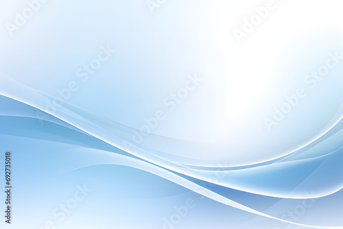 Abstract blue and white wavy background design © alexandr