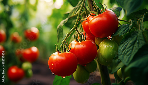 Freshness of tomato, nature healthy eating gourmet generated by AI