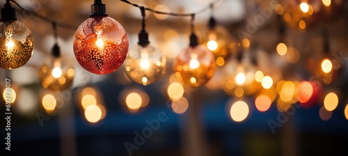 wedding photo gallery of hanging lights, wedding venue