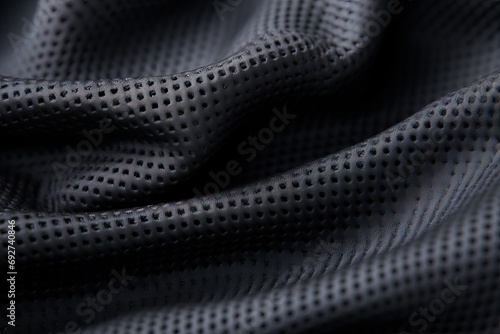 shirt athletic black texture fabric polyester Closeup soccer football background jersey sport clothes clothing pattern material textile wear modern abstract basketball surface structure neoprene photo