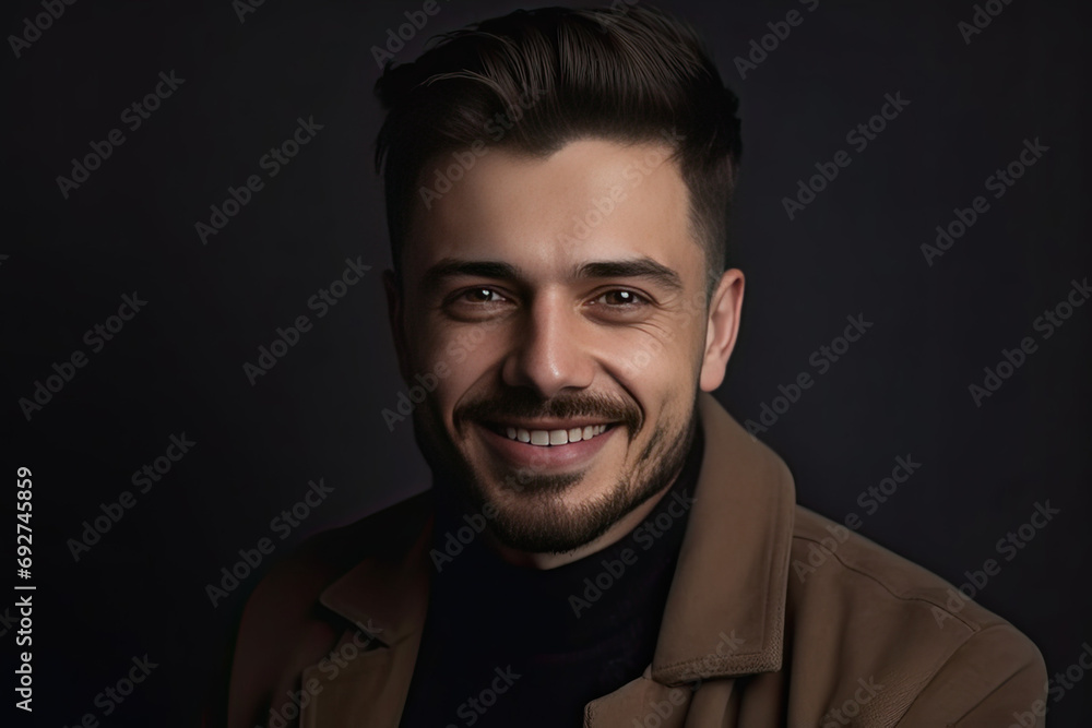 Obraz premium Handsome Man Smiling Knowingly