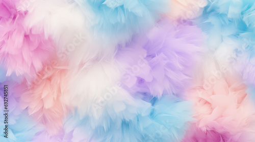 Feather background in pastel colors © Claudia Nass