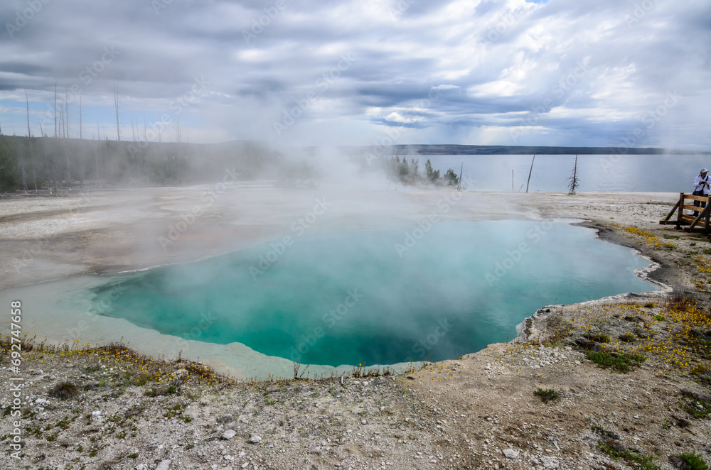 Lower Geyser Basin Yellowstone National Park stock photo Lower Geyser Basin Yellowstone National Park stock photo