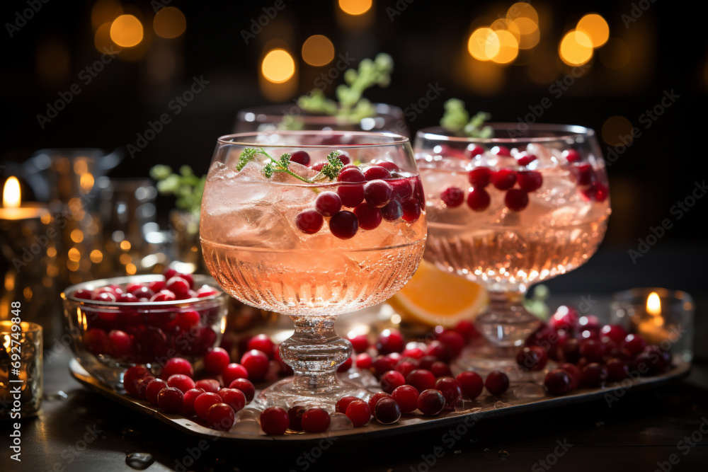 Easy-to-make drink for a Christmas toast or a winter party Easy-to-make drink for a Christmas toast or a winter party