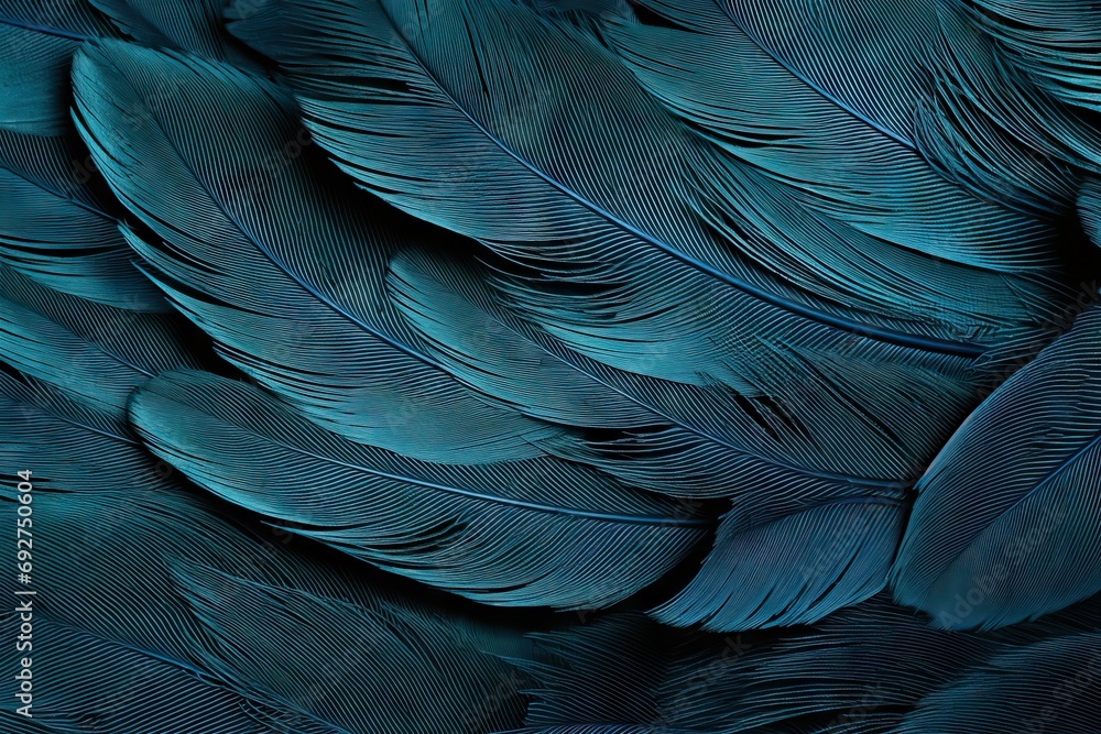 background texture photo macro pigeon feather blue natural crow graphic nature fashion plumage round weightless animal tribal cygnet bird design isolated dove softness pattern white black purity - obrazy, fototapety, plakaty 